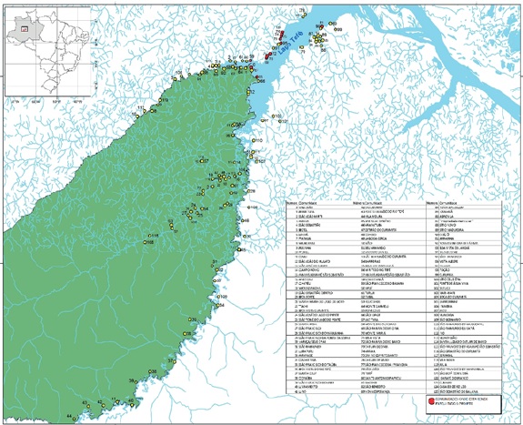 Mapa da FLONA Mapa da FLONA